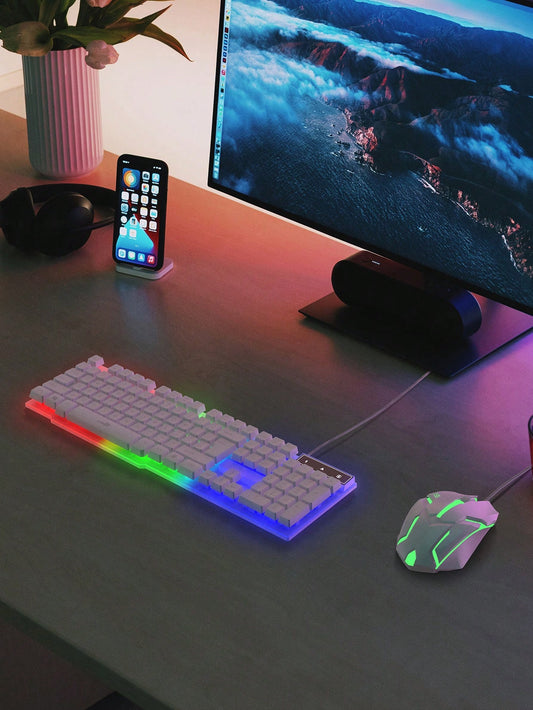 Ldkai Led Backlight Mechanical Gaming Keyboard and Mouse Set