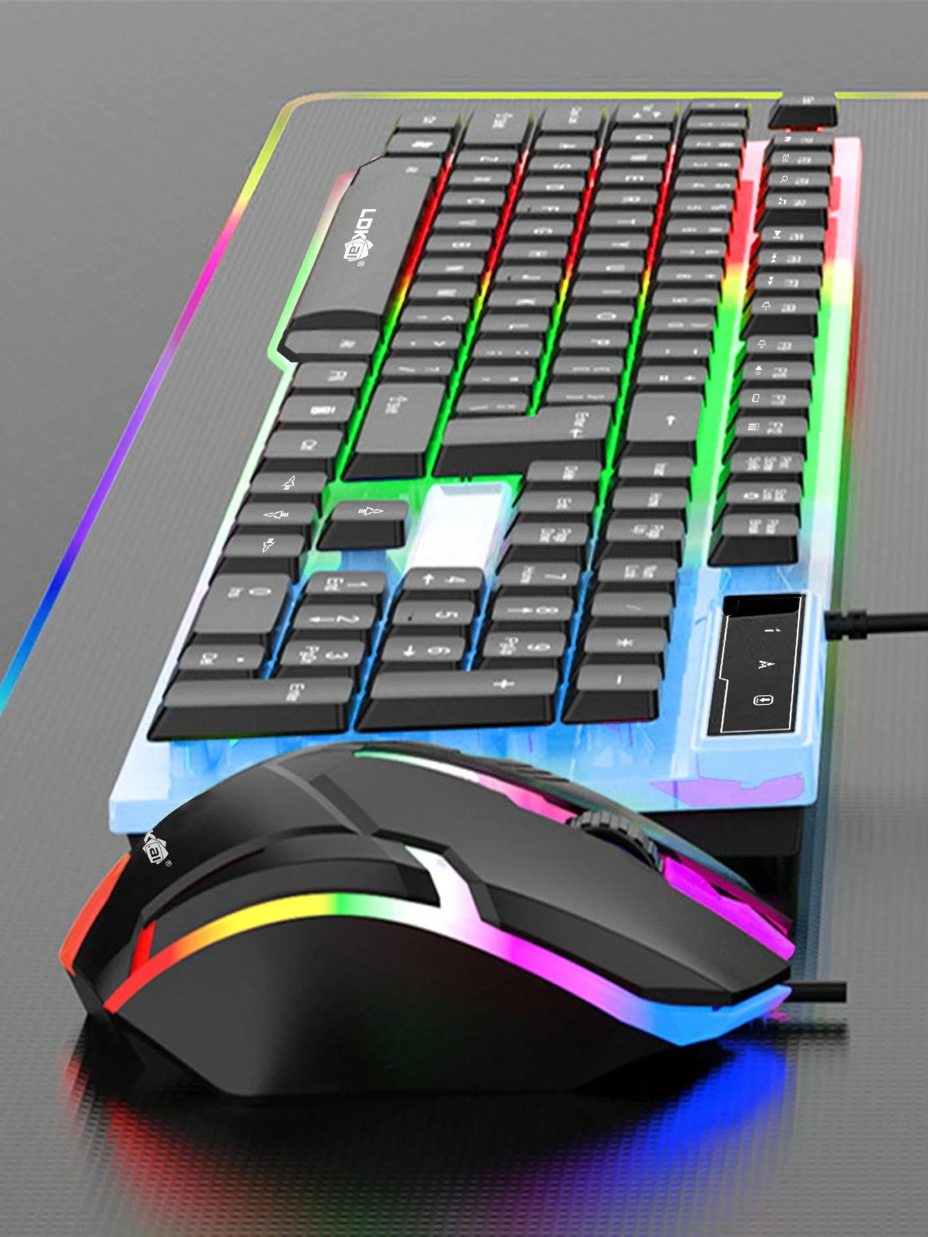 Ldkai Led Backlight Mechanical Gaming Keyboard and Mouse Set