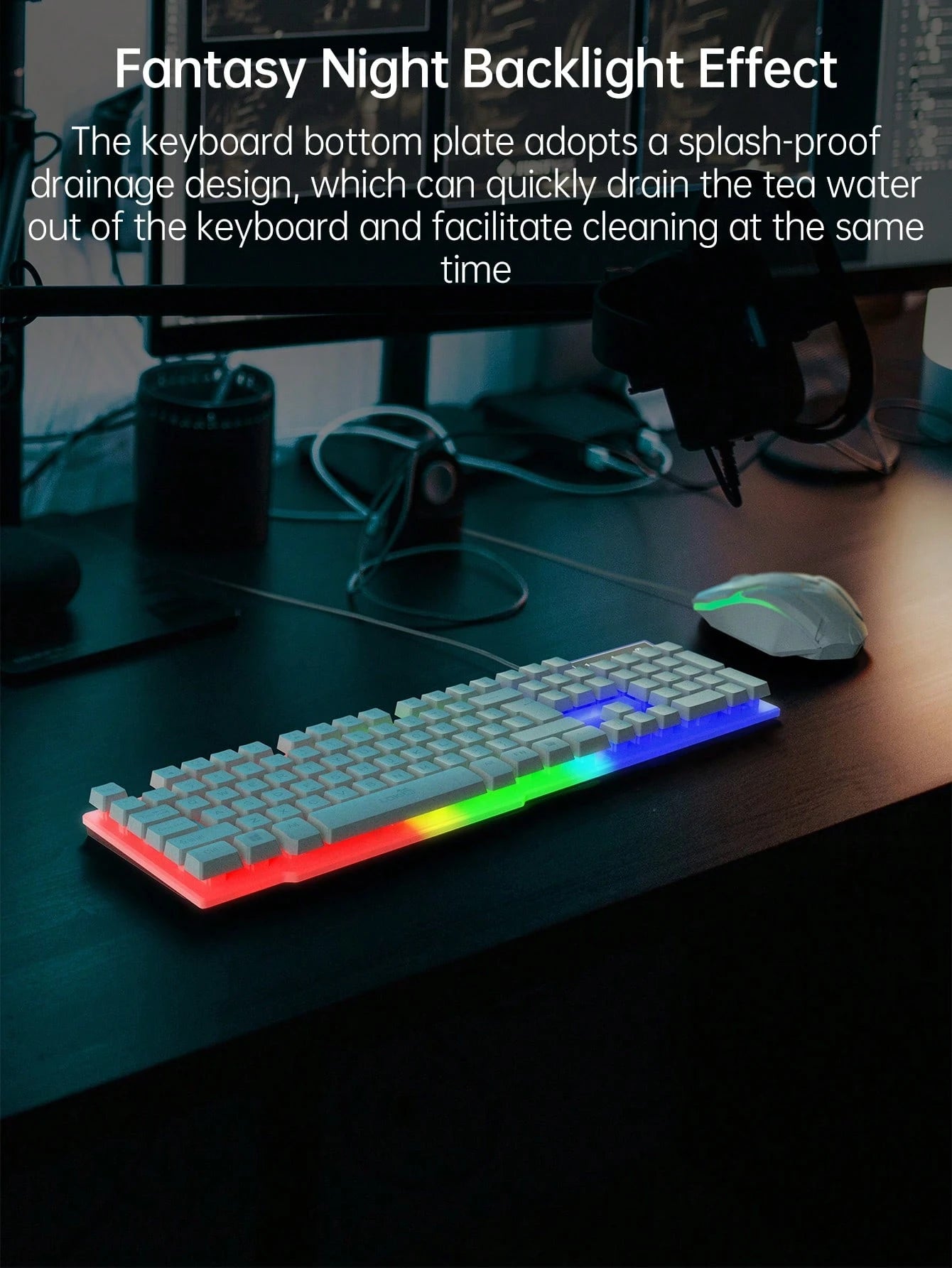 Ldkai Led Backlight Mechanical Gaming Keyboard and Mouse Set