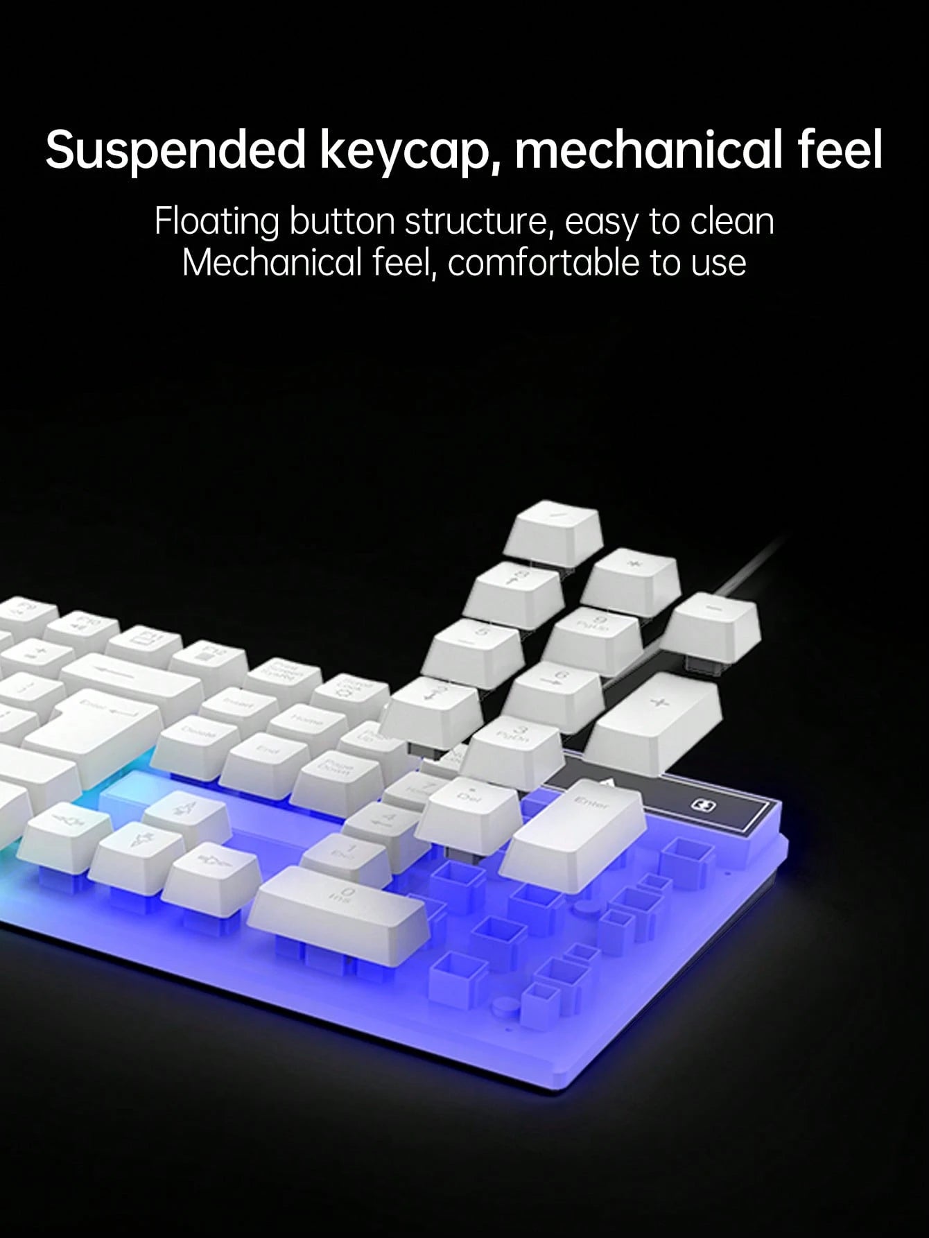 Ldkai Led Backlight Mechanical Gaming Keyboard and Mouse Set