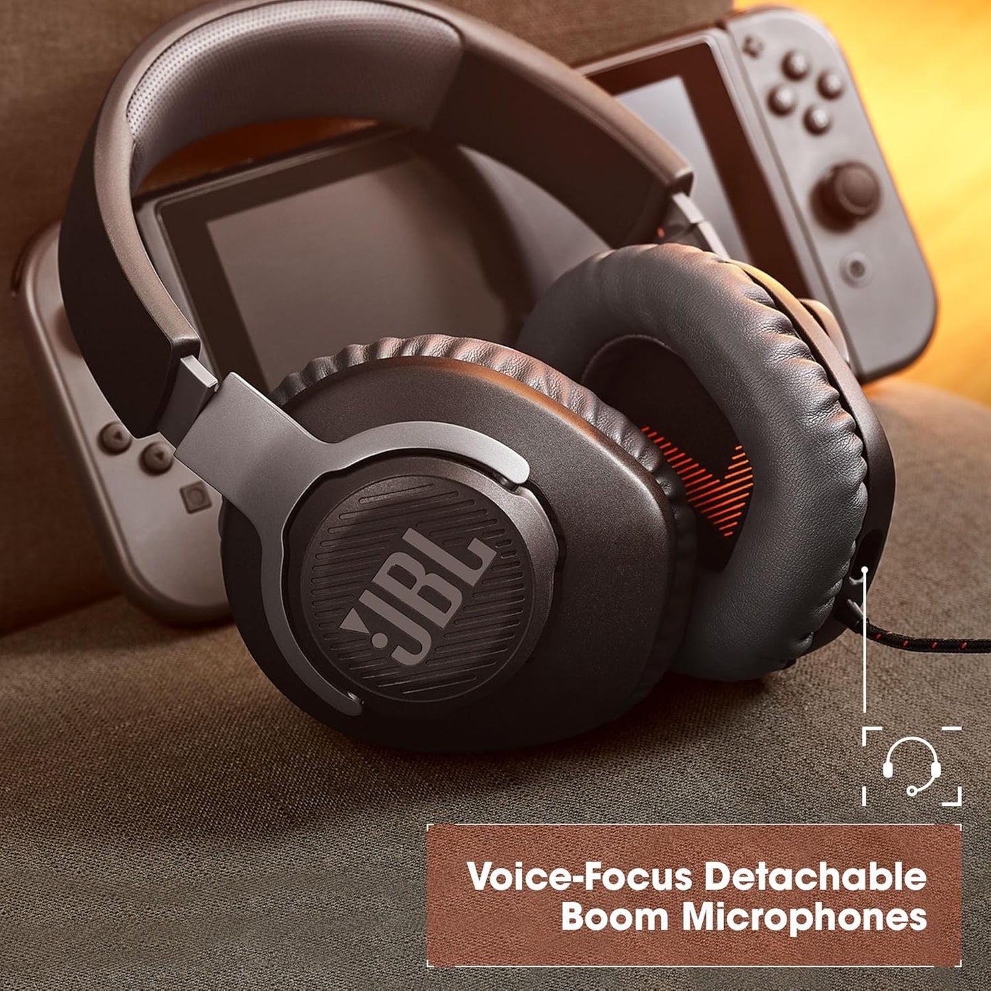 Quantum 100 - Wired Over-Ear Gaming Headphones - Black, Large